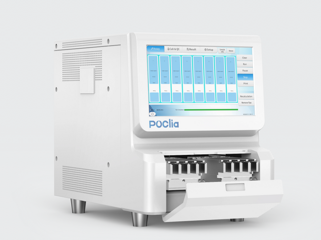 POCT chemiluminescence immunoassay analyzer dual chamber 8 channels